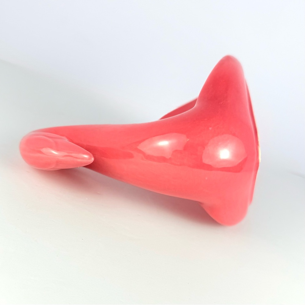 Vintage 1986 Mauve Pink Ceramic Swan Decor Hand Towel Holder. Romance Sweetness - Picture 9 of 12